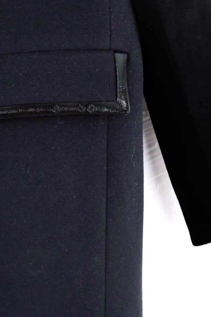 Peacoat Maje Noir en Laine