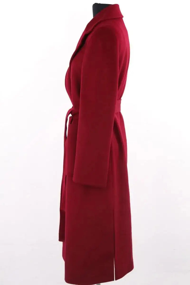 Peacoat Max & Co Bordeaux en Laine