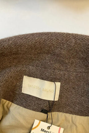 Peacoat Vanessa Bruno Marron en Laine