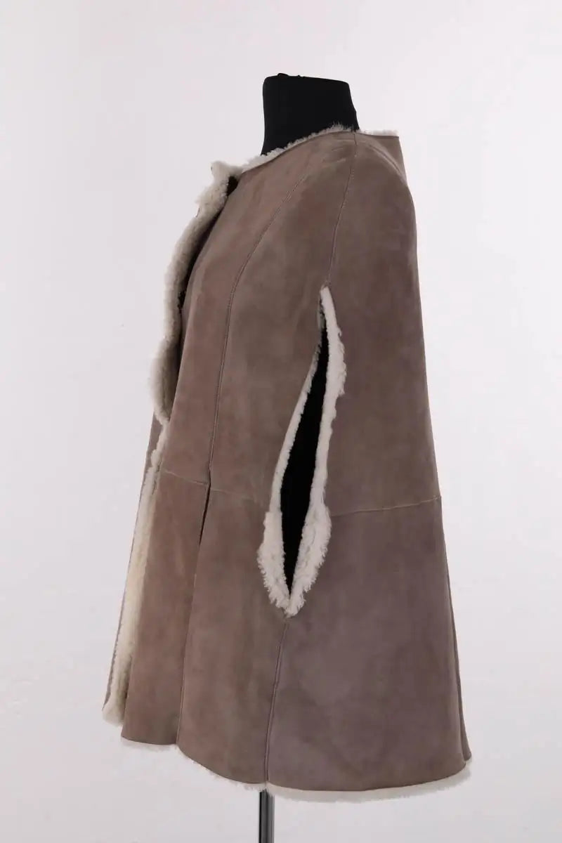Peau Lainée  Ba&Sh Gris en Cuir