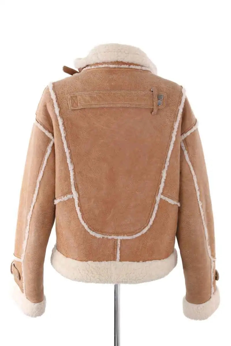 Peau lainée Acne Studios Beige en Cuir