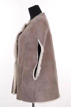 Peau Lainée Ba&Sh Gris en Cuir