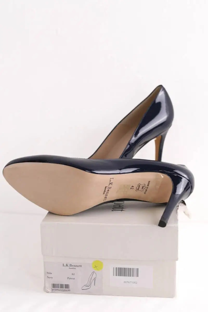 Talons LK Bennett Stila Marine en Cuir verni