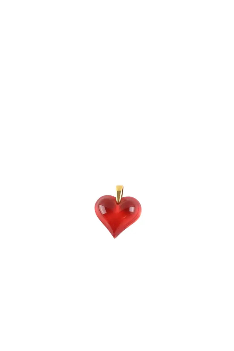 Pendentif Lalique Rouge en Verre - Seconde Main