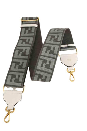 Petite maroquinerie Fendi Gris en Coton - Seconde Main