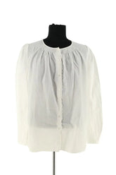 Blouse Vanessa Bruno Blanc en Coton, taille XS - Seconde Main