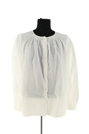Blouse Vanessa Bruno Blanc en Coton, taille XS - Seconde Main