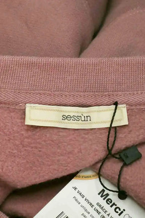 Sweatshirt Sézane Rose en Coton