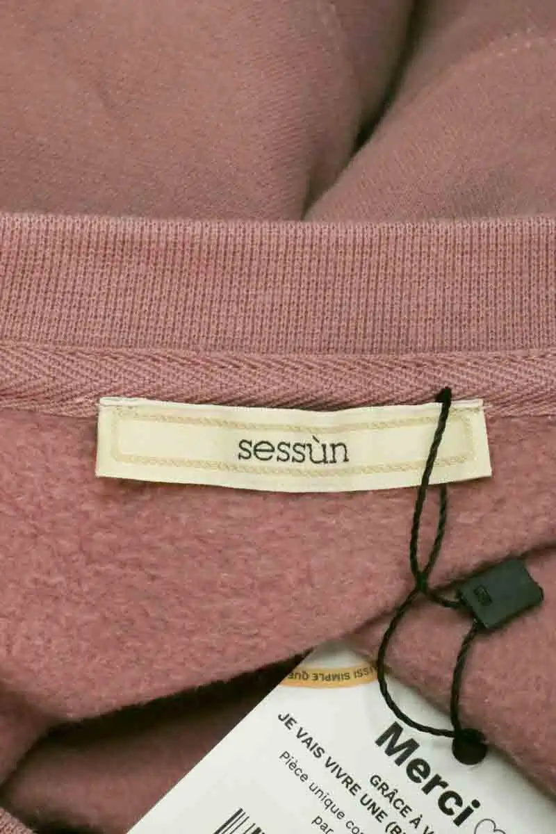 Sweatshirt Sézane Rose en Coton