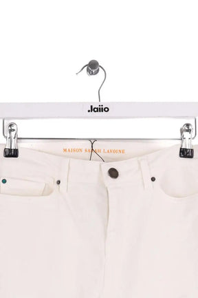 Jean droit Maison Sarah Lavoine Blanc en Coton
