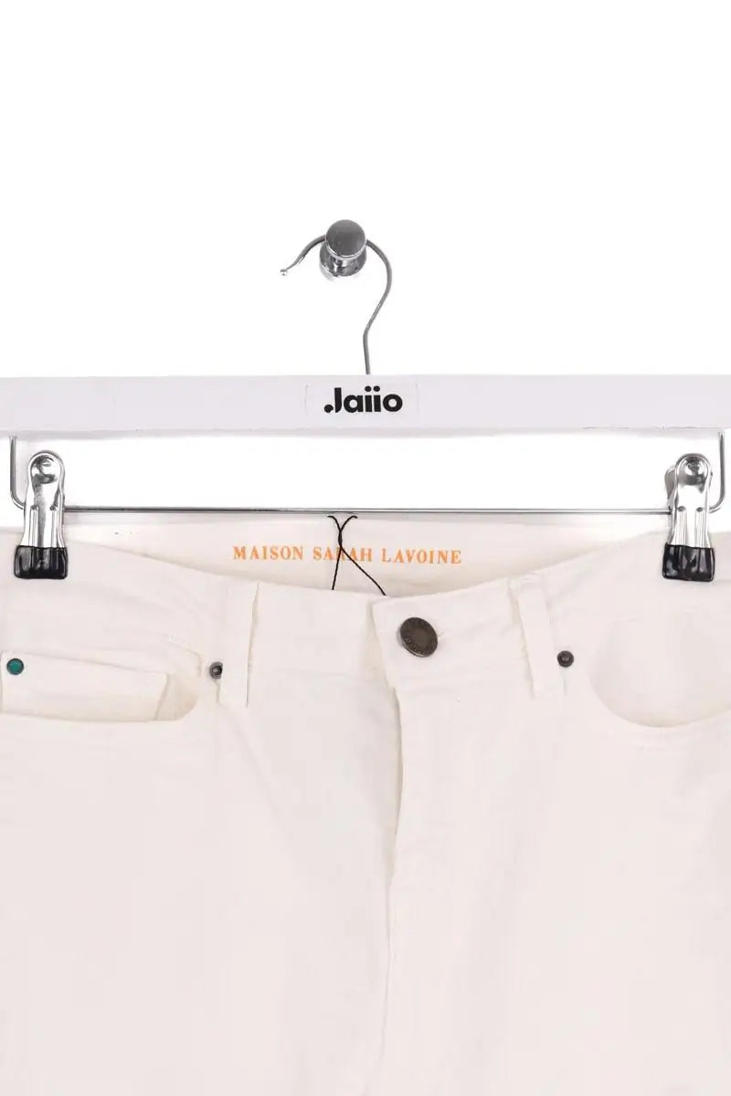 Jean droit Maison Sarah Lavoine Blanc en Coton