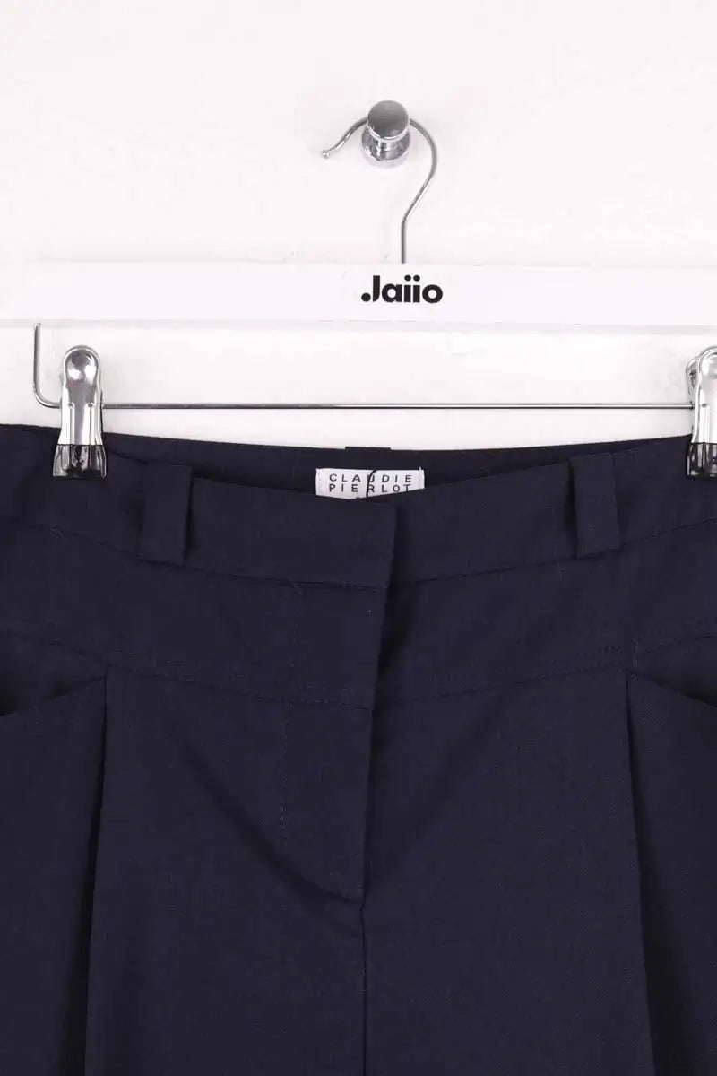 Pantalon droit Claudie Pierlot Bleu en Laine