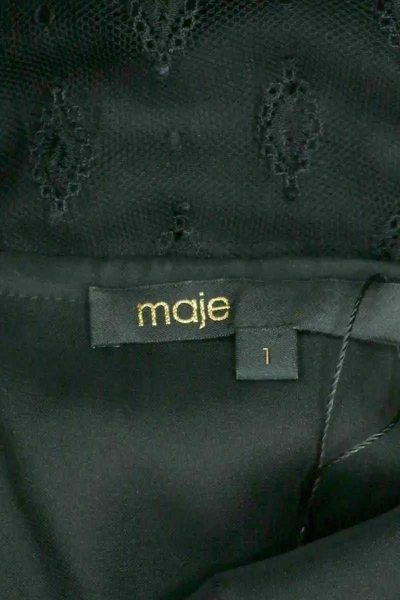 Robe Maje Noir en Synthétique
