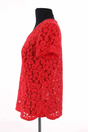 T-shirt Maje Rouge en Coton
