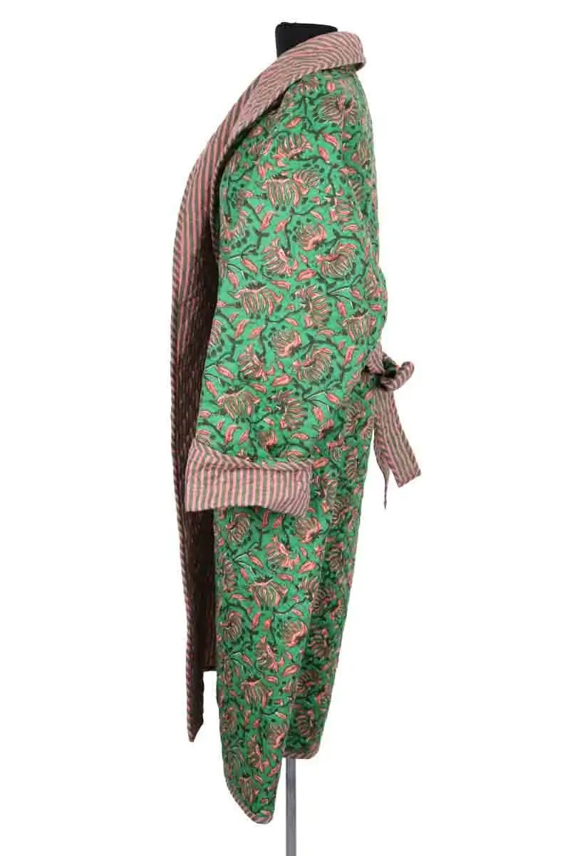 Manteau La Gambade Vert en Coton