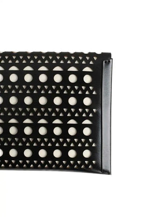 Pochette Alaïa Noir en Cuir