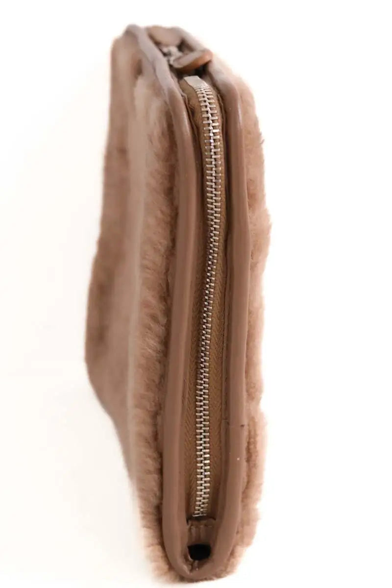 Pochette Balenciaga Camel en Cuir