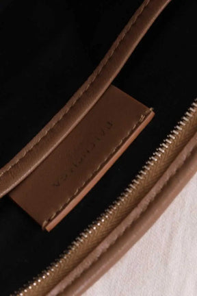 Pochette Balenciaga Camel en Cuir