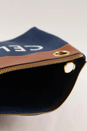 Pochette Celine Bleu en Coton