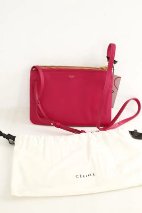 Pochette Celine Trio Rose en Cuir