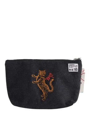 Pochette CHINOISES by Voyageuses Anthracite en Laine - Seconde Main