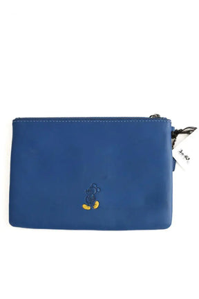 Pochette Coach Bleu en Cuir