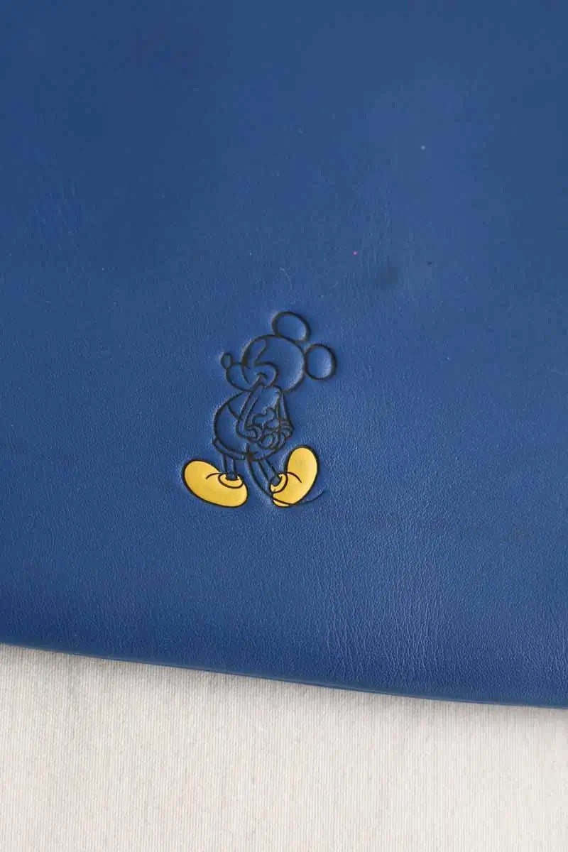 Pochette Coach Bleu en Cuir