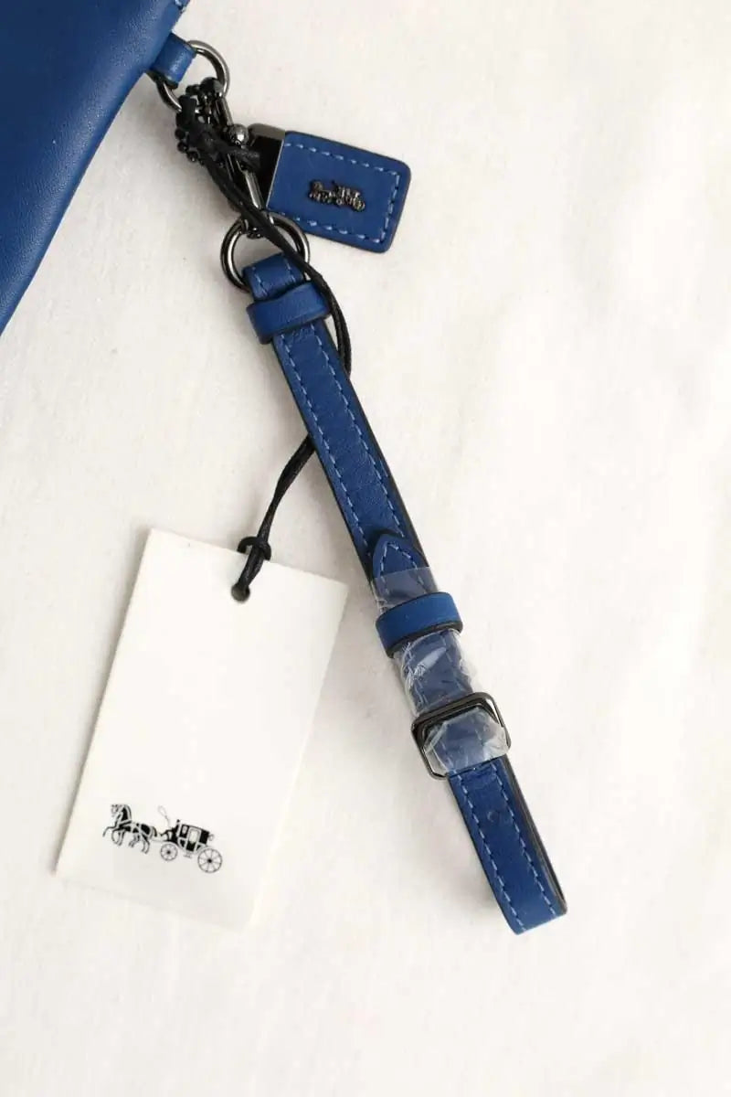 Pochette Coach Bleu en Cuir