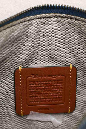 Pochette Coach Bleu en Cuir