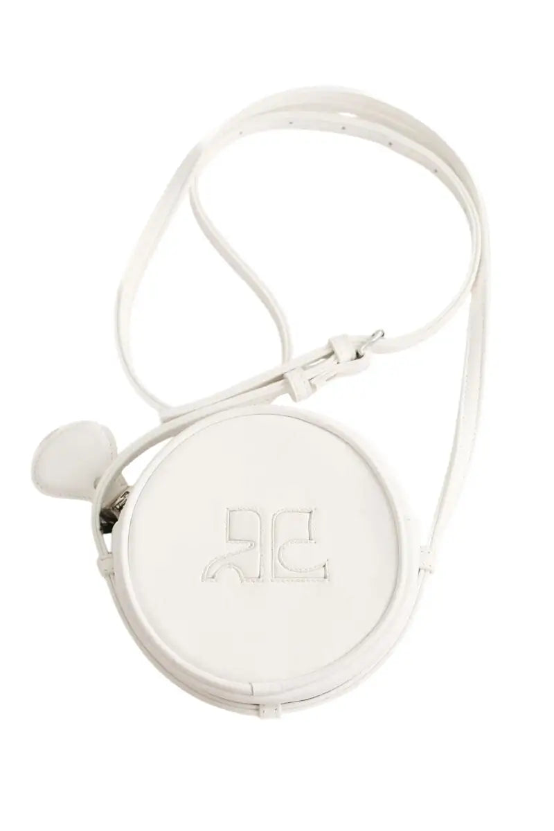 Pochette Courrèges Blanc en Cuir - Seconde Main