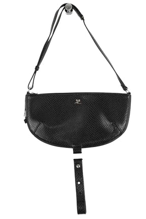 Pochette Courrèges Holly eclipse patchwork Noir en Cuir - Seconde Main