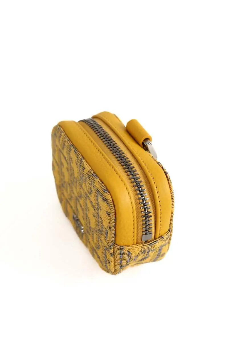 Pochette Dior Jaune en Tissu
