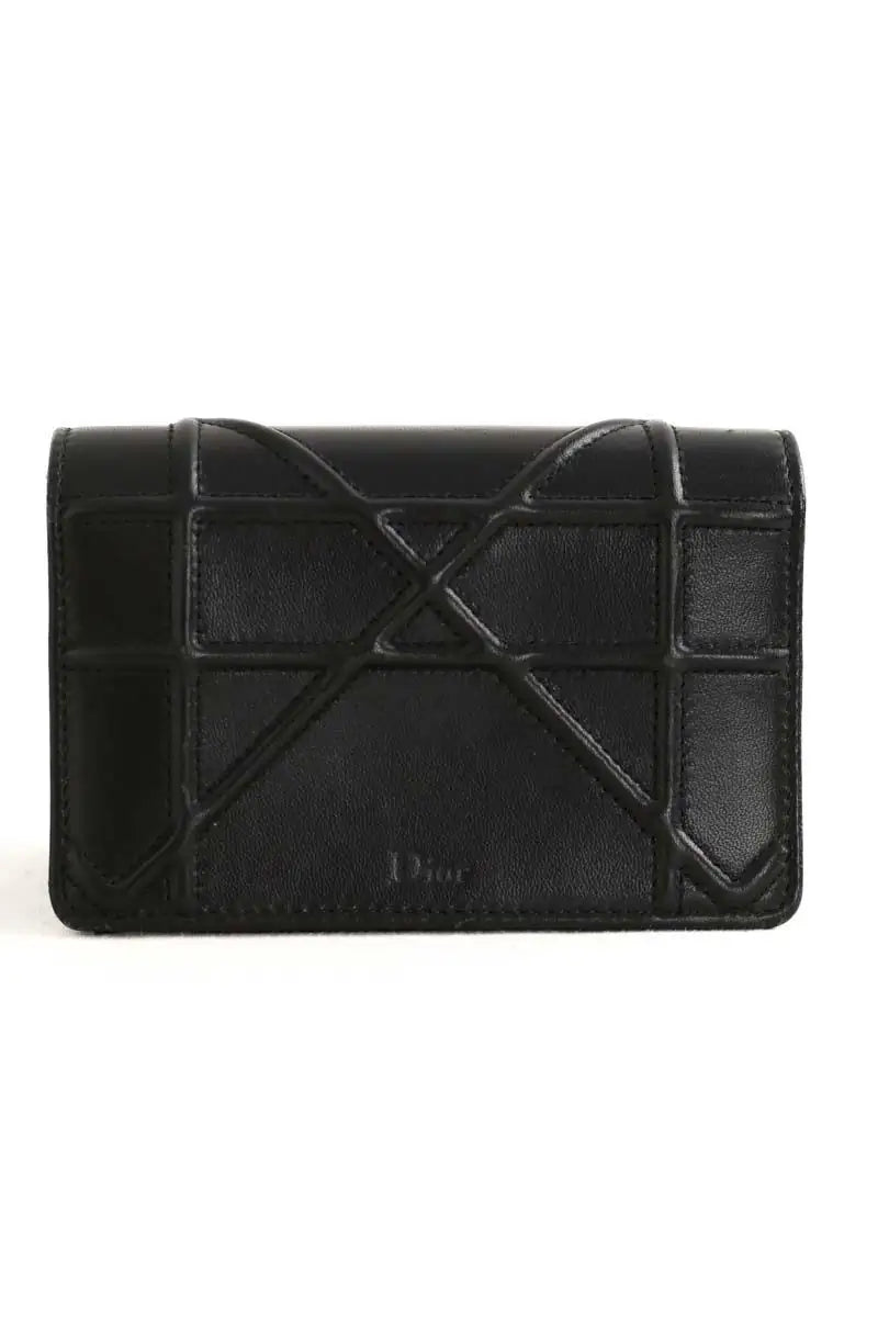 Pochette Dior Noir en Cuir