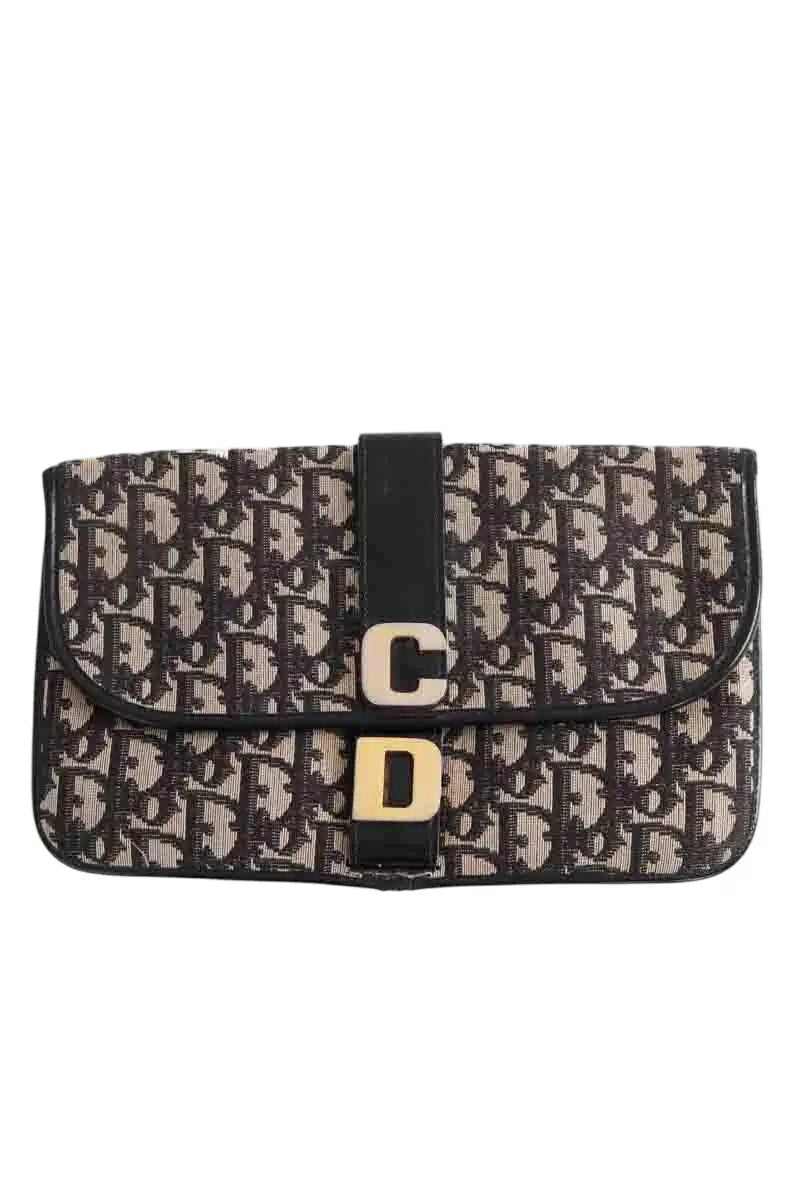 Pochette Dior Noir en Cuir - Seconde Main