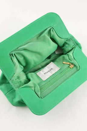 Pochette Gestuz Velina Vert en Cuir