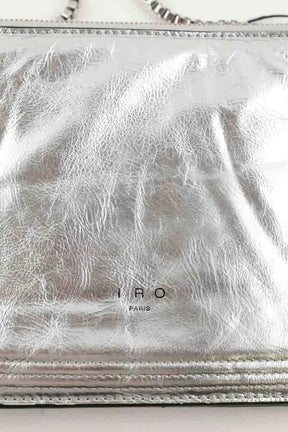 Pochette Iro Argent en Cuir