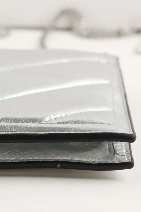 Pochette Iro Argent en Cuir