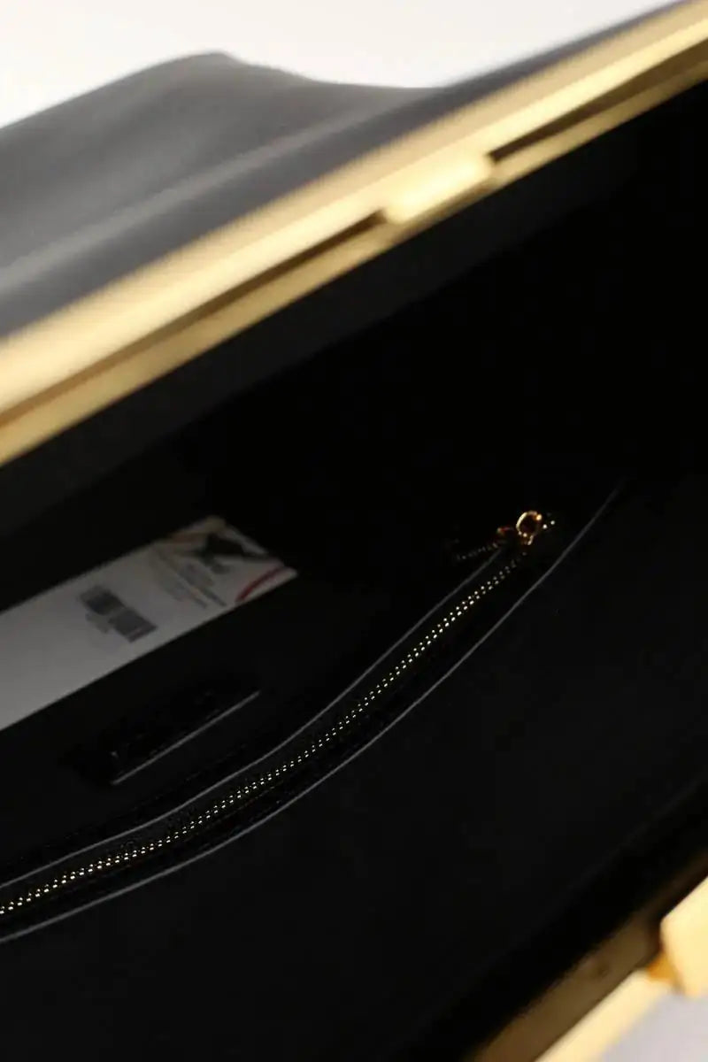 Pochette Kassandre Noir en Cuir