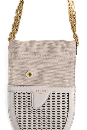 Pochette Lancel Funny Fish Blanc en Cuir