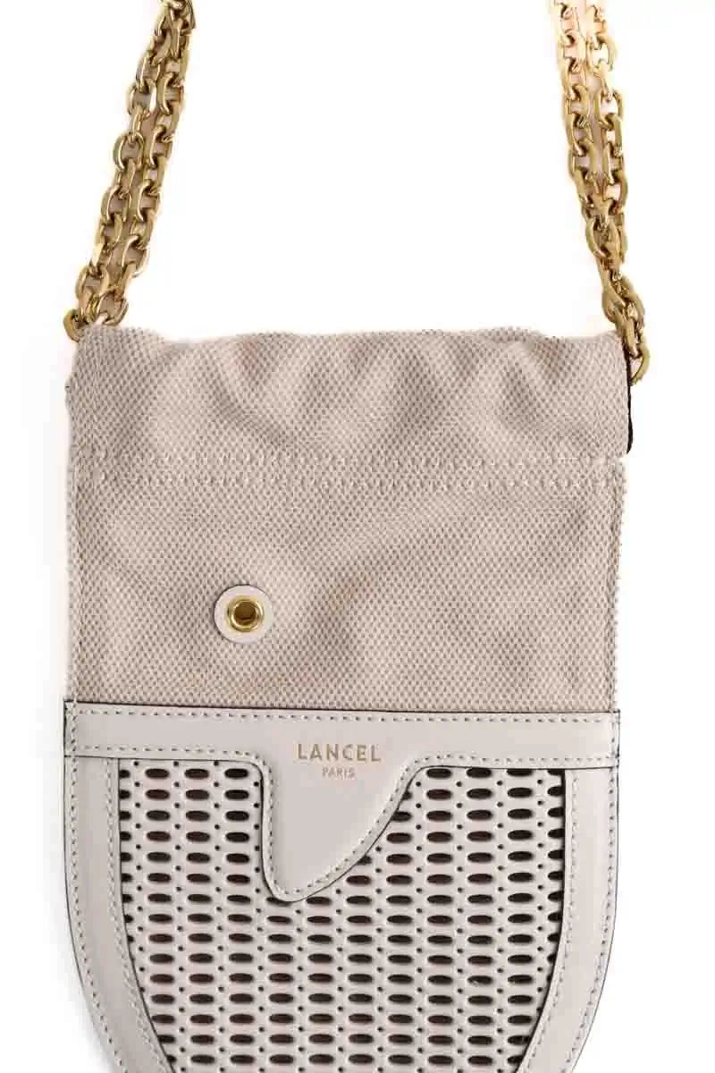 Pochette Lancel Funny Fish Blanc en Cuir