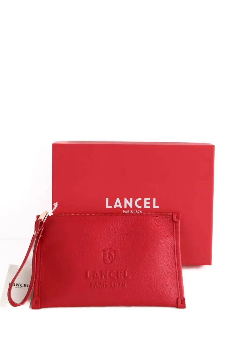 Pochette Lancel Rouge en Cuir