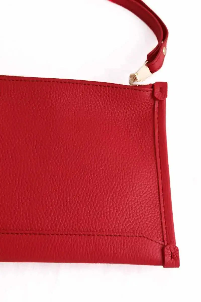 Pochette Lancel Rouge en Cuir