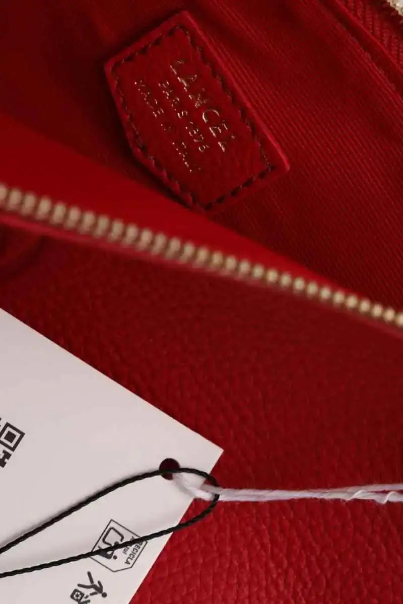 Pochette Lancel Rouge en Cuir
