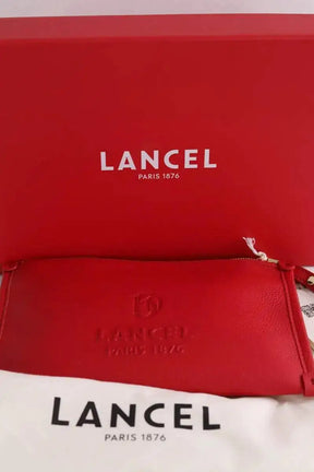 Pochette Lancel Rouge en Cuir