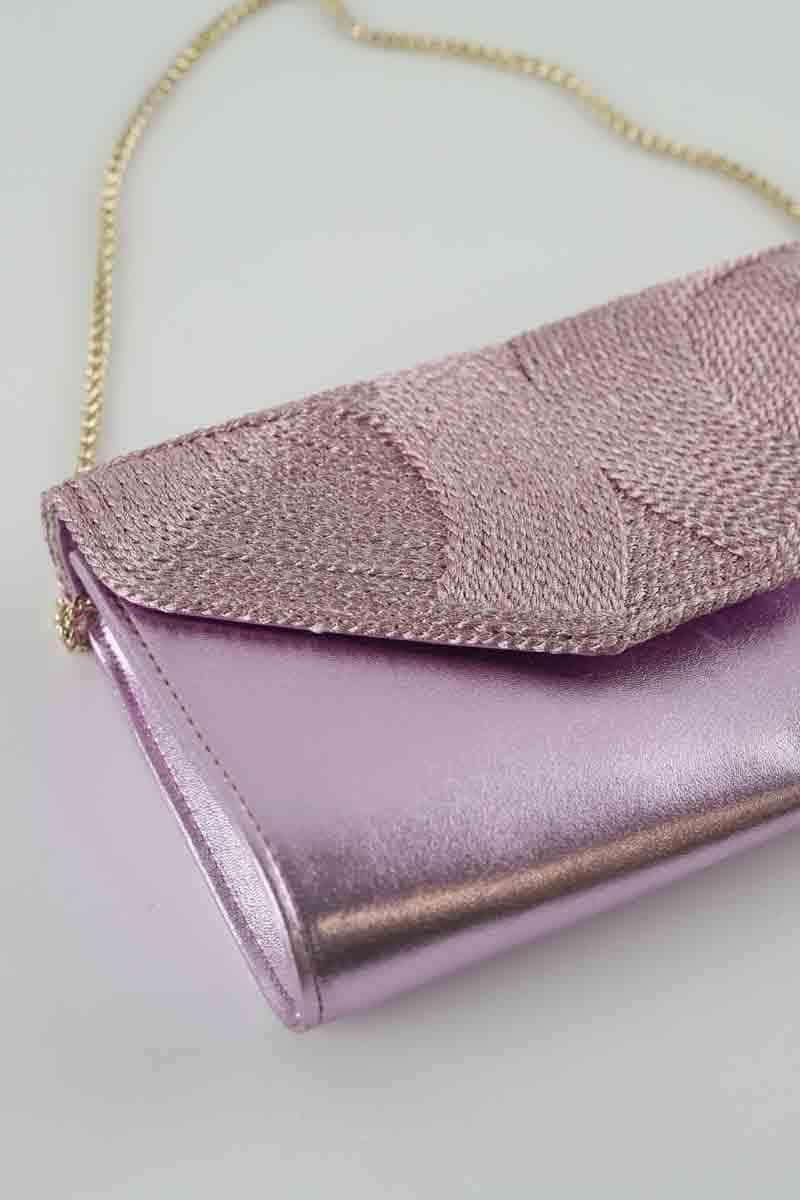 Pochette LK Bennett Giana Rose en Cuir verni