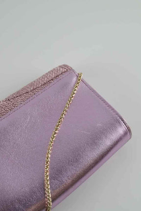 Pochette LK Bennett Giana Rose en Cuir verni