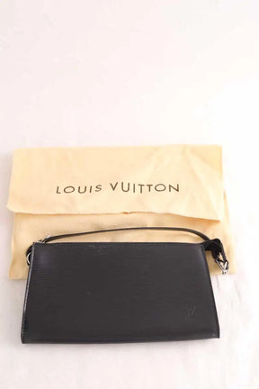 Pochette Louis Vuitton Epi Noir en Cuir