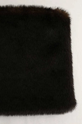 Pochette Loulou de Saison Marron en Fourrure