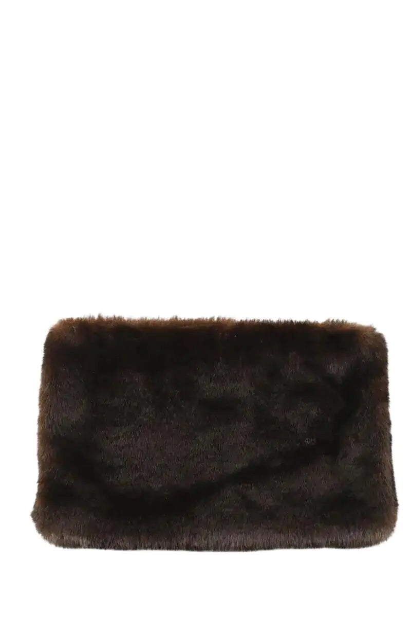 Pochette Loulou de Saison Marron en Fourrure - Seconde Main