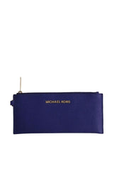 Pochette Michael Kors Bleu en Cuir - Seconde Main
